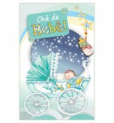 CP-69: Convite Chá de Bebê/10 un.