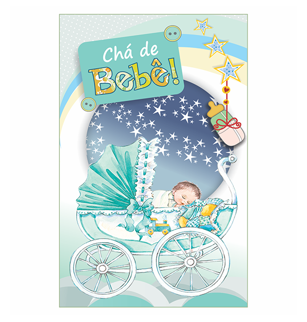 CP-69: Convite Chá de Bebê/10 un.